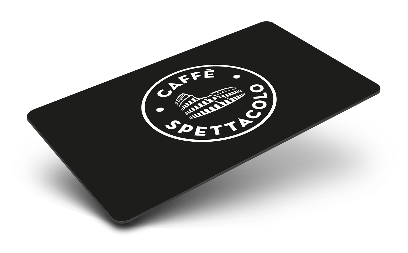 Die Geschenkkarte von Caffè Spettacolo ist die praktische Zahlkarte.